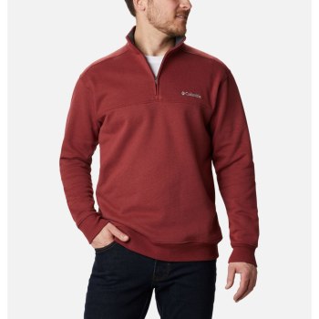Columbia Muške Majice S Kapuljačom - Hart Mountain II Half Zip Crvene | CTYM-28769